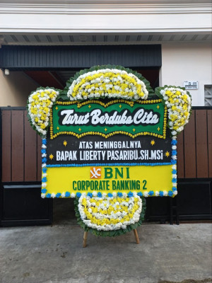 Papan Bunga Duka di Srengseng Sawah