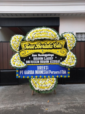 Papan Bunga Duka di Srengseng Sawah