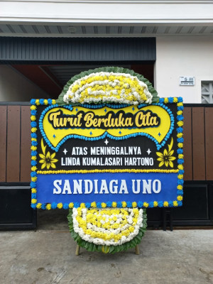 Papan Bunga Duka di Srengseng Sawah